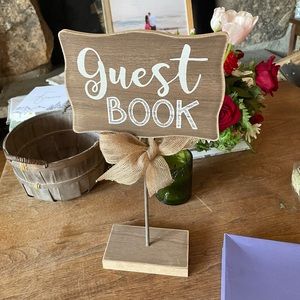 Guestbook wedding sign